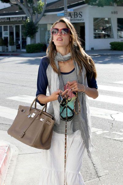 alessandra ambrosio hermes birkin|The Best Celebrity Birkin Bags .